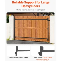 VEVOR Gate Building Kit, Fits 40 to 72 in Wide Openings, Up from 4 to 5 ft High Fence, Adjustable Gate Building Kit, Anti Sag Full Gate Frame Kit with Latch Lock and Screws, for Wooden Fence, Iron