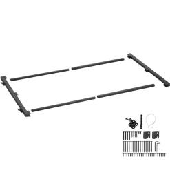 VEVOR Gate Building Kit, Fits 40 to 72 in Wide Openings, Up from 4 to 5 ft High Fence, Adjustable Gate Building Kit, Anti Sag Full Gate Frame Kit with Latch Lock and Screws, for Wooden Fence, Iron