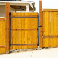 VEVOR Gate Building Kit, Fits 40 to 72 in Wide Openings, Up from 4 to 5 ft High Fence, Adjustable Gate Building Kit, Anti Sag Full Gate Frame Kit with Latch Lock and Screws, for Wooden Fence, Iron