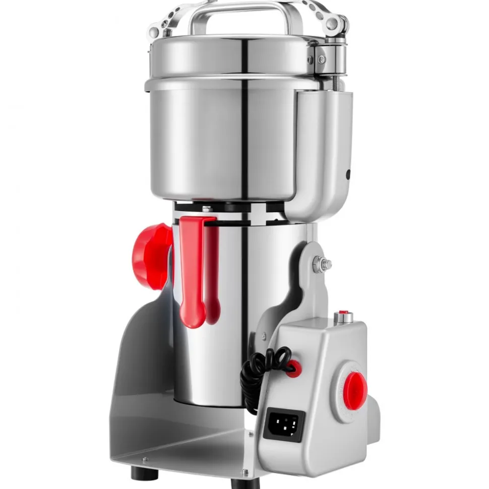 VEVOR 750g Electric Grain Mill Grinder, 2000W 28000RPM High Speed Spice Corn Dry Grinding Machine, Stainless Steel Pulverizer Powder Machine for Dried Grains Coffee Beans Spices Nuts (270° Swing Type)