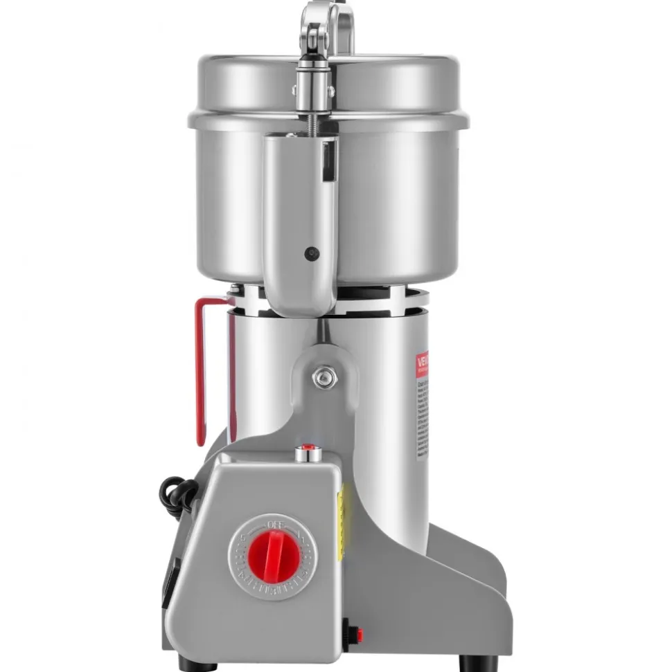 VEVOR 750g Electric Grain Mill Grinder, 2000W 28000RPM High Speed Spice Corn Dry Grinding Machine, Stainless Steel Pulverizer Powder Machine for Dried Grains Coffee Beans Spices Nuts (270° Swing Type)
