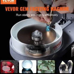 VEVOR Gem Faceting Machine, 2800RPM Jade Grinding Polishing Machine, 180W 110V Rock Polisher Jewel Angle Polisher, with Faceted Manipulator and 1 Bag of Triangle Abrasive for Jewelry Polisher