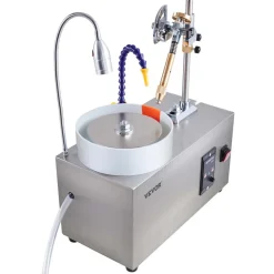 VEVOR Gem Faceting Machine, 180W Jade Grinding Polishing Machine 0-2980RPM Adjustable Rotating Speed, Rock Jewel Angle Polisher with Precise Mechanical Manipulator & Scale Gem Jade Stone Crystal