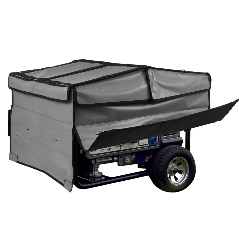 VEVOR Generator Cover, 34 x 26 x 21 Inch Waterproof Universal Generator Cover for Most Generators 3500-12000 Watt, Portable Generator Running Cover with Heavy Duty Thicken 420D Oxford Fabric, Grey