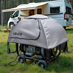 VEVOR Generator Cover, 36 x 26 x 26 Inch Waterproof  Generator Cover for Most Generators 70-108 Inches Perimeter, Portable Generator Running Cover with Heavy Duty Thicken Oxford Fabric, Grey
