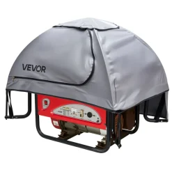 VEVOR Generator Cover, 36 x 26 x 26 Inch Waterproof  Generator Cover for Most Generators 70-108 Inches Perimeter, Portable Generator Running Cover with Heavy Duty Thicken Oxford Fabric, Grey