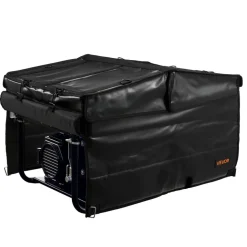 VEVOR Generator Cover, 34 x 26 x 21 Inch Waterproof Universal Generator Cover for Most Generators 3500-12000 Watt, Portable Generator Running Cover with Heavy Duty Thicken 420D Oxford Fabric, Black