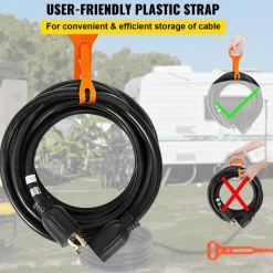 VEVOR Generator Extension Cord 40 Foot 10 Gauge Extension Wire 30 Amp SJTW Cable