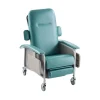 VEVOR Geri Chair Recliner, 4-Position Reclining Geri Chair, Trendelenburg Medical Recliner Chair with 4 Wheels, Soft Padded Seat & 2 Trays for Hospital, Nursing Home, Geriatric Home Care