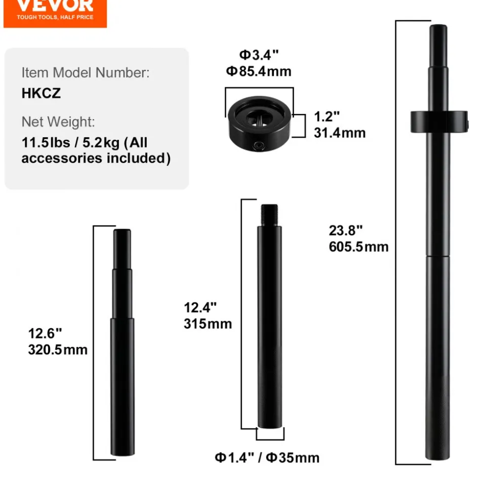 VEVOR Gimbal Bearing Alignment and Install Kit, Heavy Duty Engine Alignment Tools Set Fits for Mercruiser Alpha, Alpha 1, MR, Bravo, OMC, Cobra, and Volvo