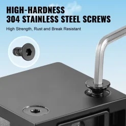 VEVOR Glass Clamp, 40 PCS Square Glass Railing Bracket for 0.31 