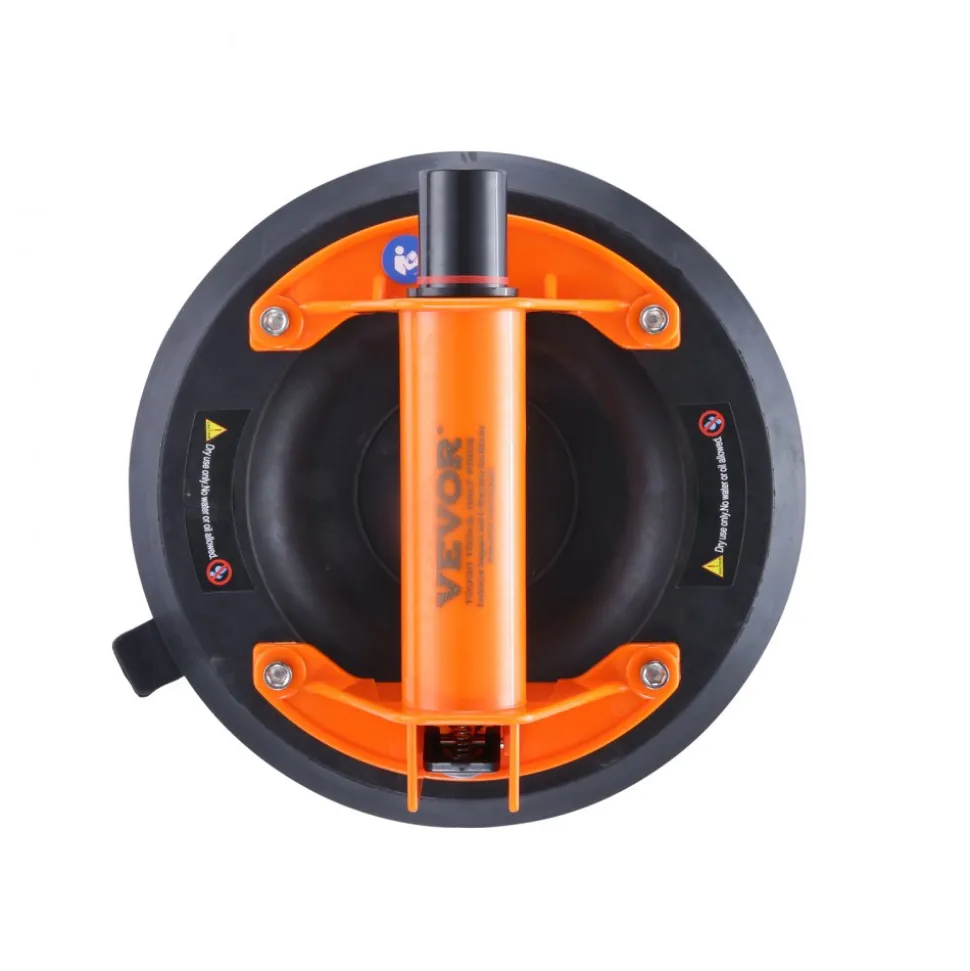 VEVOR Glass Suction Cup, 8" 615 lbs Load Capacity, Vacuum Suction Cup with ABS Handle and Carry Box, Heavy Duty Industrial Suction Cup Lifter Tool for Glass, Granite, Tile, Metal, Wood Panel Lifting