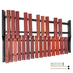 VEVOR Glockenspiel Xylophone, 27 Notes, Professional Xylophone Percussion Instrument, with Colorful Metal Keys, Includes 4 Mallets, Carrying Bag, Beginner Musical Instrument Kit for Adults and Kids