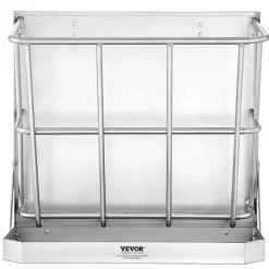 VEVOR Goat Hay Feeder, 21 Gallons Large Capacity, 2 in 1 Hay and Grain Feeder, Wall Mounted Livestock Feeder with Feed Tray, Multiple Sided Goat Hay Rack, Sturdy Steel Hay Rack for Sheep Horses