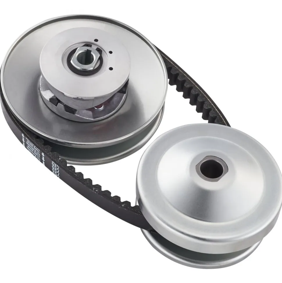 VEVOR Go-Kart Torque Converter, 3/4" Go-Kart Clutch Kit, 30 Series Asymmetrical Driver Pulley Replacement with Drive Belt, for 2-8 HP Small Engines, Replace Comet 219552, Manco 5957, Yerf Dog Q43201W