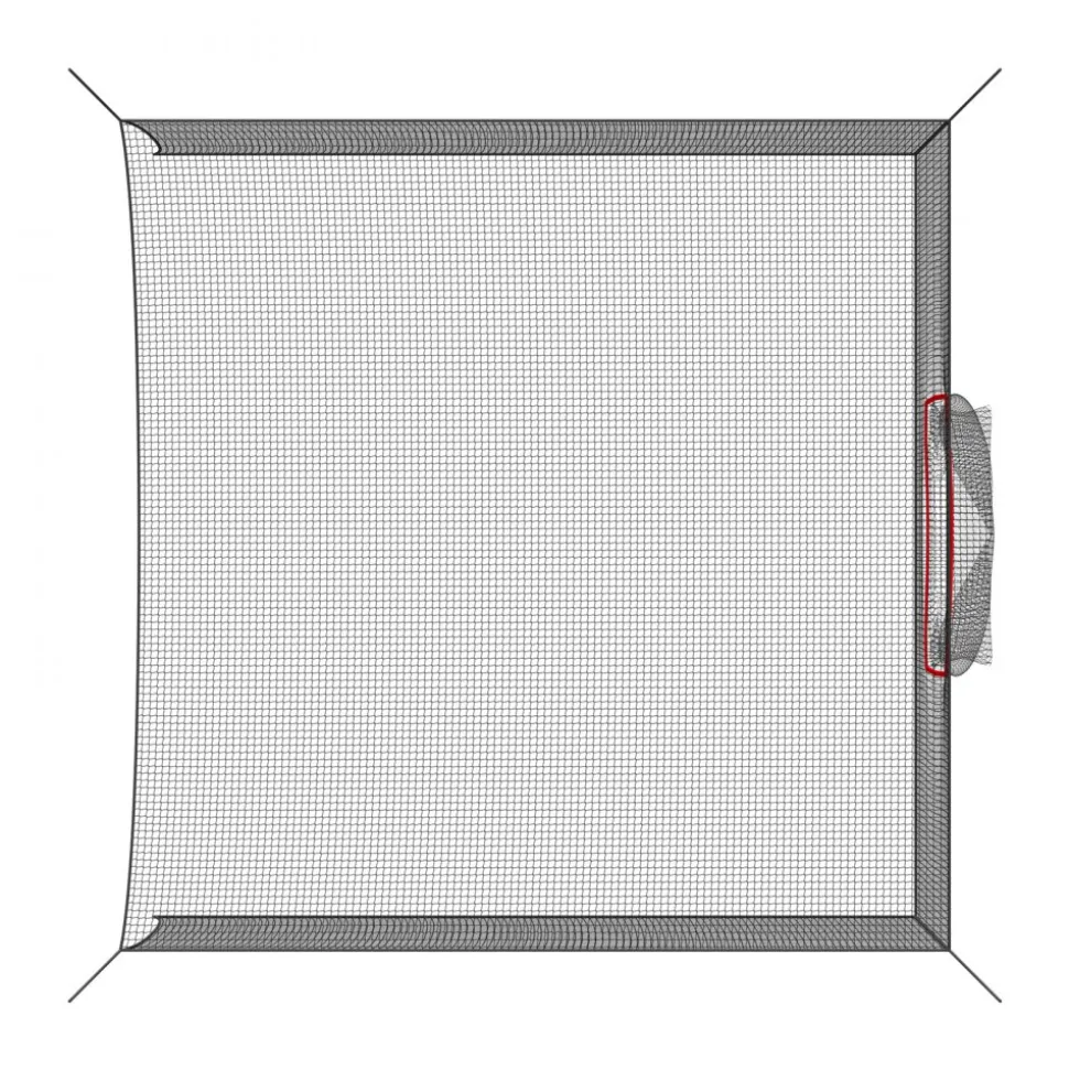 VEVOR Golf Batting Cage, 10 x 10 x 10 FT Golf Cage, Driving Hitting Cages with 3-Ply Knotless Polyester, Golfs Target & 9-Hole Baseball Target, Golfs Hitting Net for Indoor, Outdoor, Backyard
