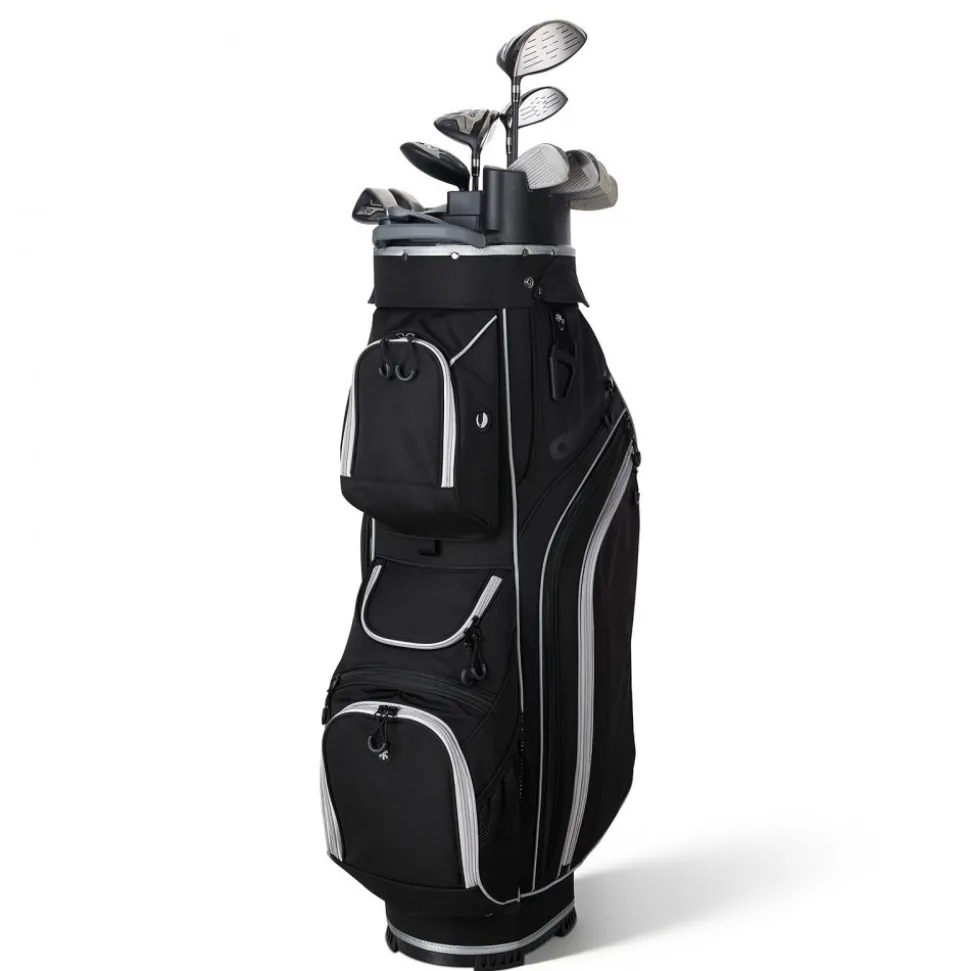 VEVOR Golf Cart Bag, 14 Way Top Divider Organizer, Golf Club Bag with Full-length Divider, Storage Pockets, Shoulder Strap, Rain Hood, Smooth Zippers, High-Strength 900D Polyester for Men & Women