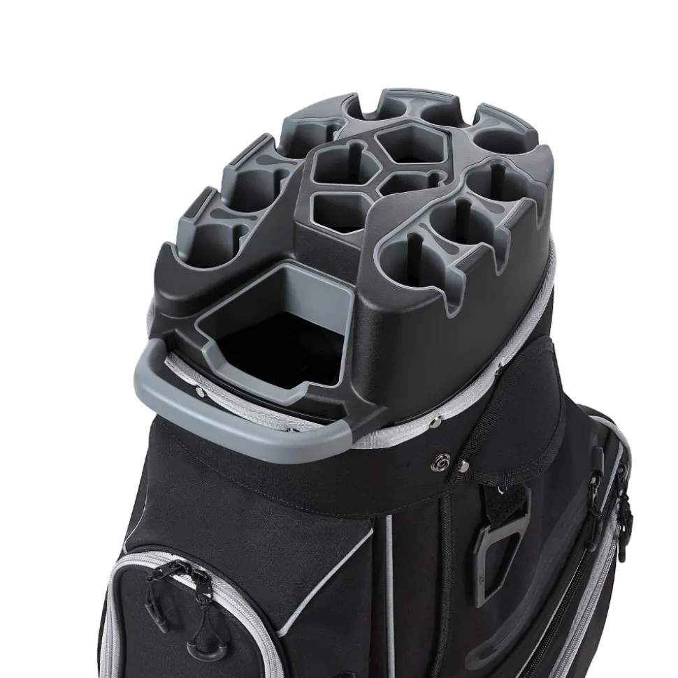 VEVOR Golf Cart Bag, 14 Way Top Divider Organizer, Golf Club Bag with Full-length Divider, Storage Pockets, Shoulder Strap, Rain Hood, Smooth Zippers, High-Strength 900D Polyester for Men & Women