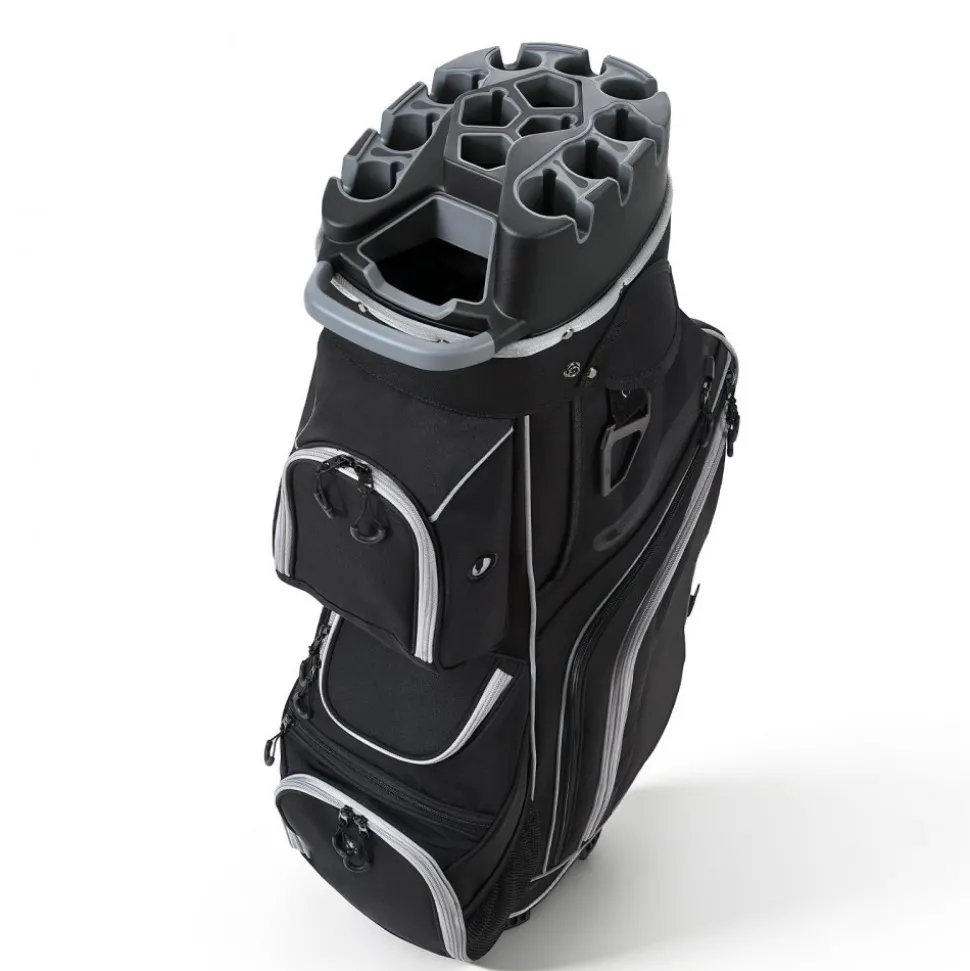 VEVOR Golf Cart Bag, 14 Way Top Divider Organizer, Golf Club Bag with Full-length Divider, Storage Pockets, Shoulder Strap, Rain Hood, Smooth Zippers, High-Strength 900D Polyester for Men & Women