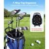 VEVOR Golf Cart Bag, 7 Way Top Divider Organizer, Club Stand Bag with Full-length Divider, Handles, Dual Support Legs, Storage Pockets, Dual Shoulder Straps, Rain Hood, Lightweight for Men and Women