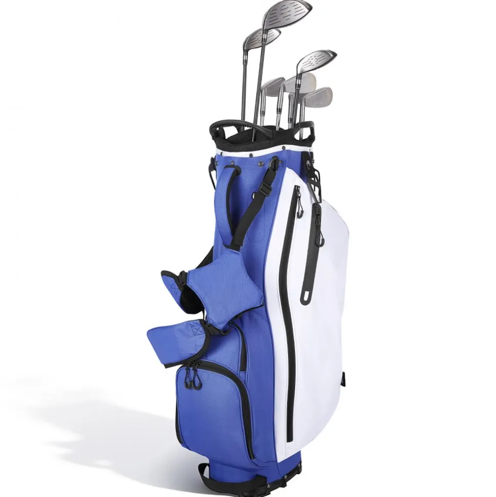 VEVOR Golf Cart Bag, 7 Way Top Divider Organizer, Club Stand Bag with Full-length Divider, Handles, Dual Support Legs, Storage Pockets, Dual Shoulder Straps, Rain Hood, Lightweight for Men and Women
