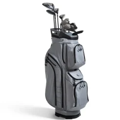 VEVOR Golf Cart Bag, 15 Way Top Divider Organizer, Golf Club Bag with Full-length Divider, Rain Hood, Storage Pockets, Shoulder Strap, High-Strength Polyester, Silicone Head Protection for Men & Women