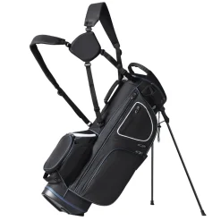 VEVOR Golf Cart Bag with 14 Way Organizer Divider Top, 35” 11 Pockets Premium Cart Bag with Stand, Durable Golf Bags with Handles & Dust Cover & Detachable Dual Strap for Men & Women, Black White