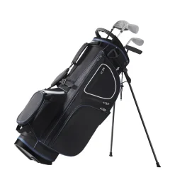 VEVOR Golf Cart Bag with 14 Way Organizer Divider Top, 35” 11 Pockets Premium Cart Bag with Stand, Durable Golf Bags with Handles & Dust Cover & Detachable Dual Strap for Men & Women, Black White