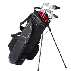 VEVOR Golf Cart Bag with 14 Way Organizer Divider Top, 35” 11 Pockets Premium Cart Bag with Stand, Durable Golf Bags with Handles & Dust Cover & Detachable Dual Strap for Men & Women, Black White