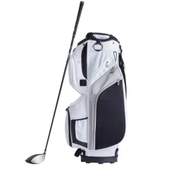 VEVOR Golf Cart Bag with 14 Way Organizer Divider Top, 36” 13 Pockets Premium Nylon Cart Bag, Durable Golf Bags with Handles & Dust Cover & Detachable Straps for Men & Women, White Color-Block
