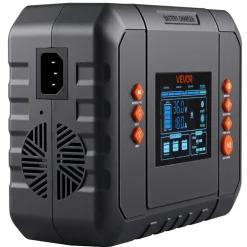 VEVOR Golf Cart Battery Charger 36V 18A and 48V 13A Smart Trickle Charger, for Lithium LiFePO4 Lead-Acid AGM/Gel/SLA Batteries, Plastic Shell, Multiple Protections, with LCD Display & Cooling Fan