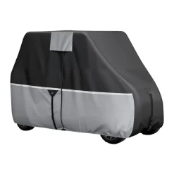 VEVOR Golf Cart Cover, Full Coverage 2+2/4 Passenger Golf Cart, 420D Waterproof Oxford Fabric Club Car Cover Fits Most Carts Club Car, Yamaha, EZGO, Honda, Silver-Coated Layer & Three Zipper Doors