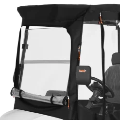 VEVOR Golf Cart Cover, Visible Full-Enclosure 2+2/4 Passenger Golf Cart, 600D Waterproof Oxford Fabric Club Car Cover Fits Most Carts Club Car, Yamaha, EZGO, Honda, PVC Coating & Windproof Hook Design