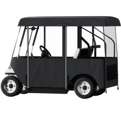 VEVOR Golf Cart Enclosure, Polyester Driving Enclosure, Club Car Covers Universal Fits for 2+2 Passenger Golf Carts, Sunproof and Dustproof Outdoor Cart Cover