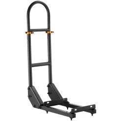VEVOR Golf Cart Grab Bar, 17.7 x 9.3 x 35.6 Inch, Compatible with Most Golf Carts with Metal Footplates, No Modification Needed, 27.5 to 33.5 Inch Height Adjustable Carbon Steel Rear Seat Grab Bar