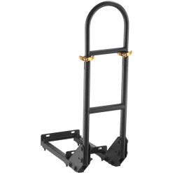 VEVOR Golf Cart Grab Bar, 17.7 x 9.3 x 35.6 Inch, Compatible with Most Golf Carts with Metal Footplates, No Modification Needed, 27.5 to 33.5 Inch Height Adjustable Carbon Steel Rear Seat Grab Bar