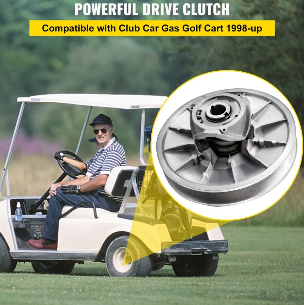 VEVOR Golf Cart High Torque Driven Clutch for Club Car DS & Precedent 1997 to Up Club Car 4-Cycle Gas Golf Cart Model, Silver