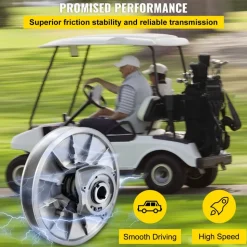 VEVOR Golf Cart High Torque Driven Clutch for Club Car DS & Precedent 1997 to Up Club Car 4-Cycle Gas Golf Cart Model, Silver