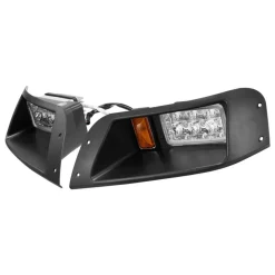 VEVOR Golf Cart Light Kit, 12V, LED Headlight and Taillight Kit with Wiring Harness, Switch, Zip Ties, ABS Housing, High-Brightness, Waterproof and Dustproof, Suitable for Club Car DS 1993-Up Models