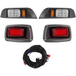 VEVOR Golf Cart Light Kit, 12V, LED Headlight and Taillight Kit with Wiring Harness, Switch, Zip Ties, ABS Housing, High-Brightness, Waterproof and Dustproof, Suitable for Club Car DS 1993-Up Models