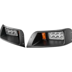 VEVOR Golf Cart Light Kit, 12 Volt, Street Legal LED Headlight and Tail Light Kit with Wiring Harness, Turn Signals, Hazard Light, Switch Horn, Brake Pad, Zip Ties, ABS Housing, for EZGO TXT 1996-2013
