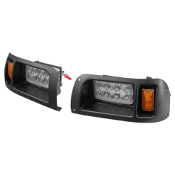 VEVOR Golf Cart Light Kit, 12 Volt, LED Headlight and Tail Light Kit with Wiring Harness, Switch, Zip Ties, ABS Housing, High-Brightness, Waterproof and Dustproof, Fit for EZGO TXT 1996-2013 Models