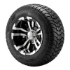 VEVOR Golf Cart Wheels, 10" 205/50-10 Black Aluminum Alloy Golf Cart Tires and Wheels Combo (Set of 4) Fit Club Car, EZGO, Yamaha, 4 Ply Rubber 4-Lug Lawn Mower Tires & Rims, 675 lbs Load, All-Terrain