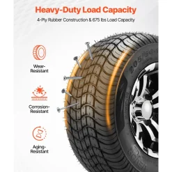 VEVOR Golf Cart Wheels, 10