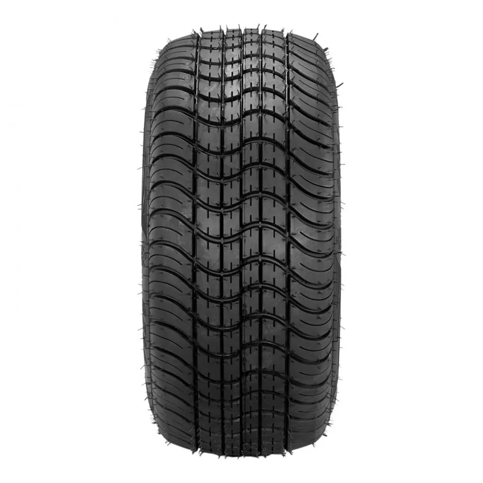 VEVOR Golf Cart Wheels, 10" 205/50-10 Black Aluminum Alloy Golf Cart Tires and Wheels Combo (Set of 4) Fit Club Car, EZGO, Yamaha, 4 Ply Rubber 4-Lug Lawn Mower Tires & Rims, 675 lbs Load, All-Terrain