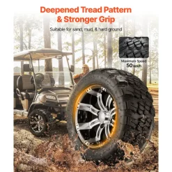 VEVOR Golf Cart Wheels, 12