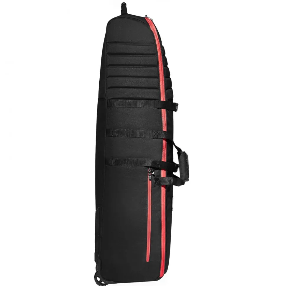 VEVOR Golf Travel Bag, Outdoors Soft-Sided Golf Travel Cover Case, Heavy Duty 1000D Nylon Wear-Resistant, Padded Golf Luggage Case Cover with Wheels, Foldable Golf Club Storage Bag for Airlines