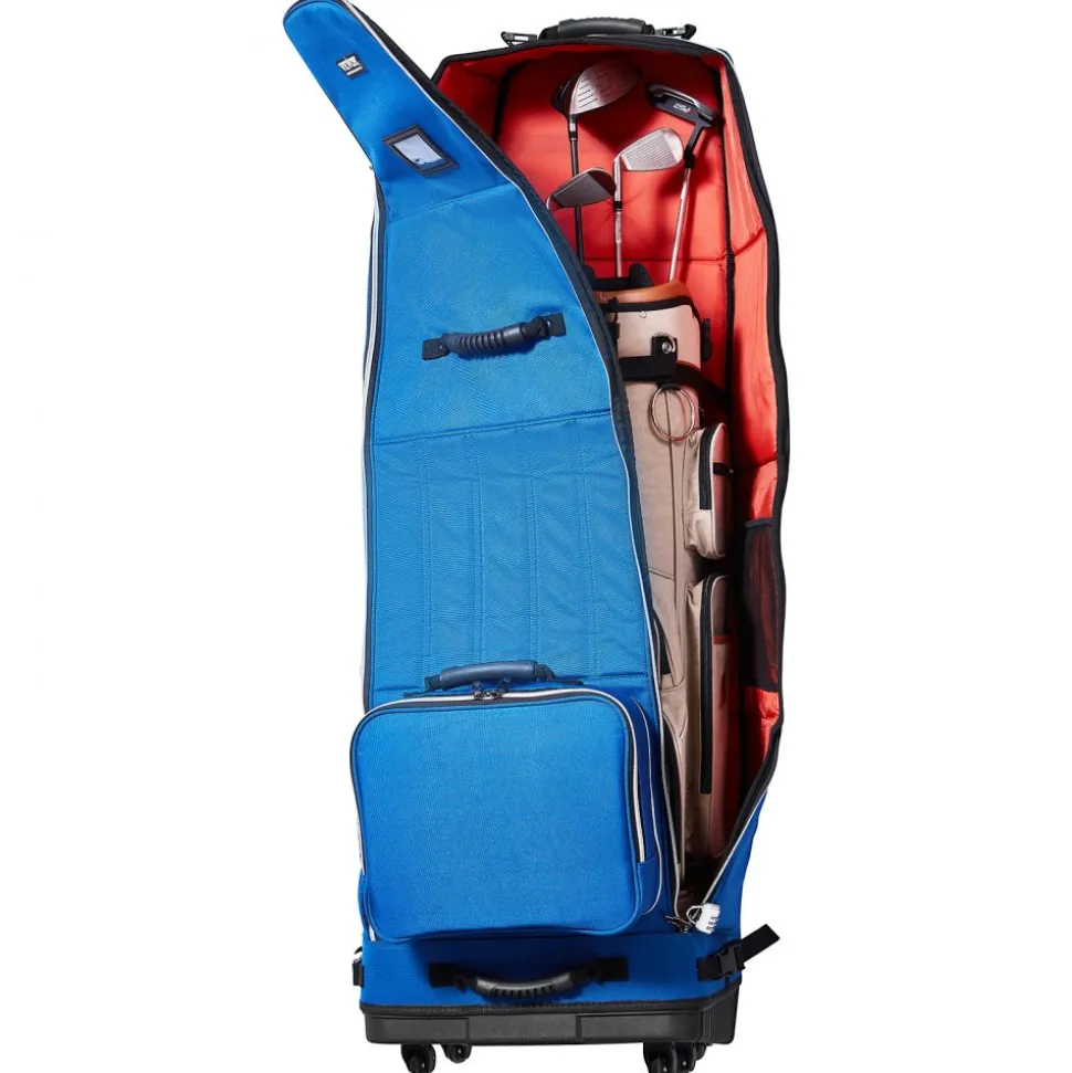 VEVOR Golf Travel Bag, Outdoors Soft-Sided Golf Travel Cover, Heavy Duty 1200D Polyester Oxford Wear-Resistant Waterproof, Padded Luggage Case with Wheels, Foldable Golf Club Storage Bag for Airline