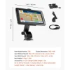 VEVOR GPS Navigator for Car, 7 inch Touch Screen 16GB GPS Navigation System with Built-in Dash Cam, Voice Turn-by-Turn Guidance, Speed and Red Light Warning, Custom Truck Routing, for Car Truck RV