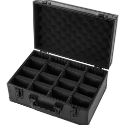 VEVOR Graded Card Case 3 Row 180 PSA Slab Storage Box with Mechanical Lock, Baseball Sports Trading Cards Holder Collector with 12 Dividers, Holds 120 SGC 100 BGS 520 Top Loaders & 999+ Loose Cards